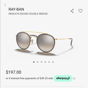 Ray ban double bridge sunglasses